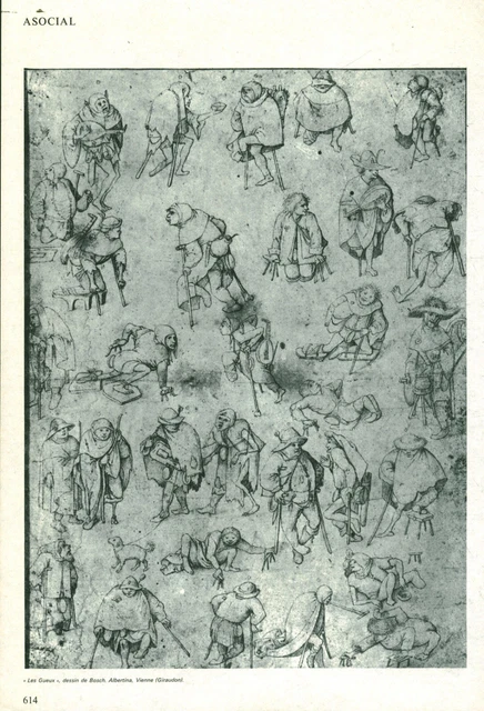 Planche Ancienne – Les Gueux / Bosch – Albertina 1968