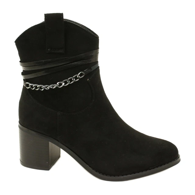 M.Daszyński Bottes en daim noires Bonte le noir