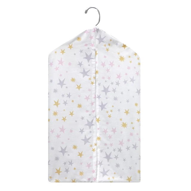 Bedtime Originals Rainbow Unicorn Pink/Purple/Gold Stars Diaper Stacker