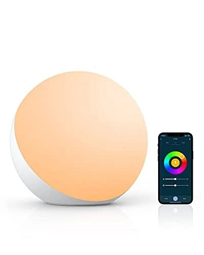 Smart Table Lamp Dimmable Desk Lamp with App / Voice Control LED RGB Color Ch...