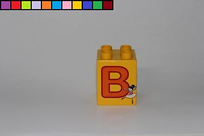 2x Oeil Augenstein Jaune Duplo LEGO Duplo Module 2x2 4er Pierre à Motif 