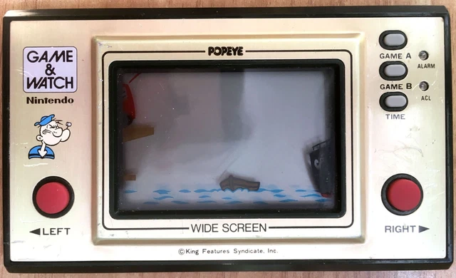 NINTENDO GAME & Watch Popeye Widescreen Tested OK Japan PG-92