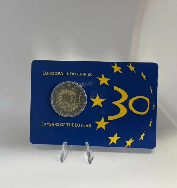 2 EURO COINCARD ESTONIA 2015 BANDIERA FLAG Rara Card BU EUR 26,50 ...