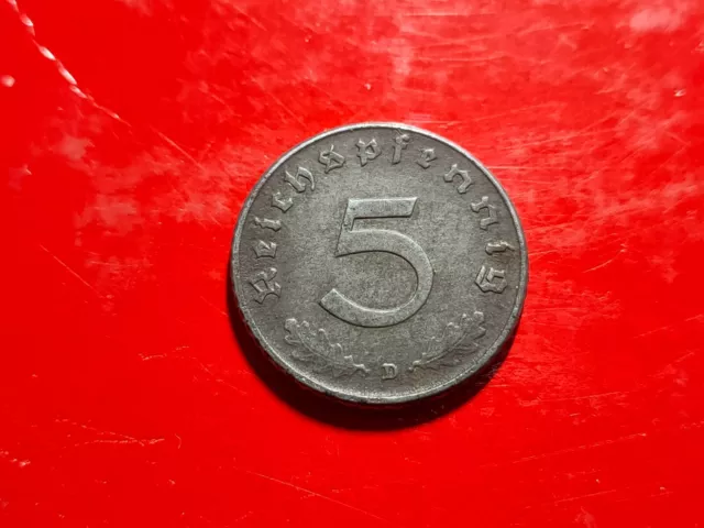 1941 Deutschland 5 Reich Pfennig 3. Reich Münze