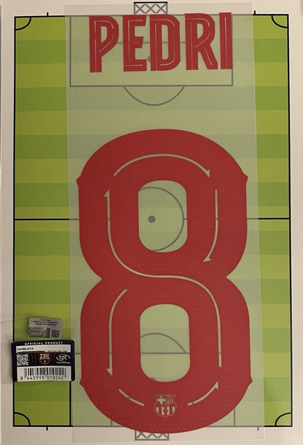 Flocage Official FC Barcelone 2022/2023 – Pedri (Domicile) – Neuf
