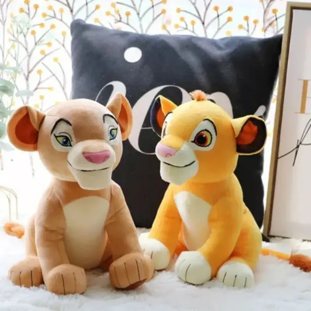 The Lion King Simba & Nala Stuffed Plush Set 11.8" Best Animal Disney Toys Gift