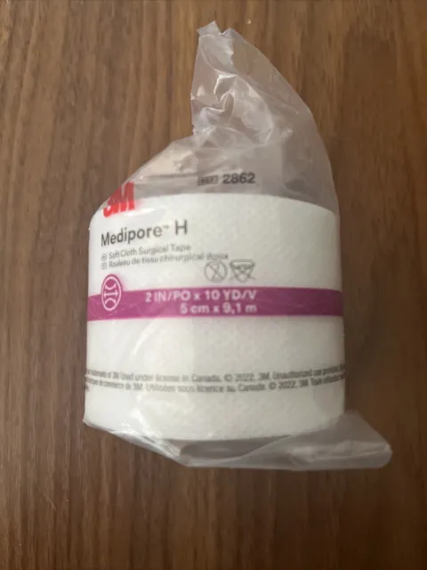 3M 2862 Medipore H Soft Cloth Surgical Tape 2" x 10yd 1 Roll