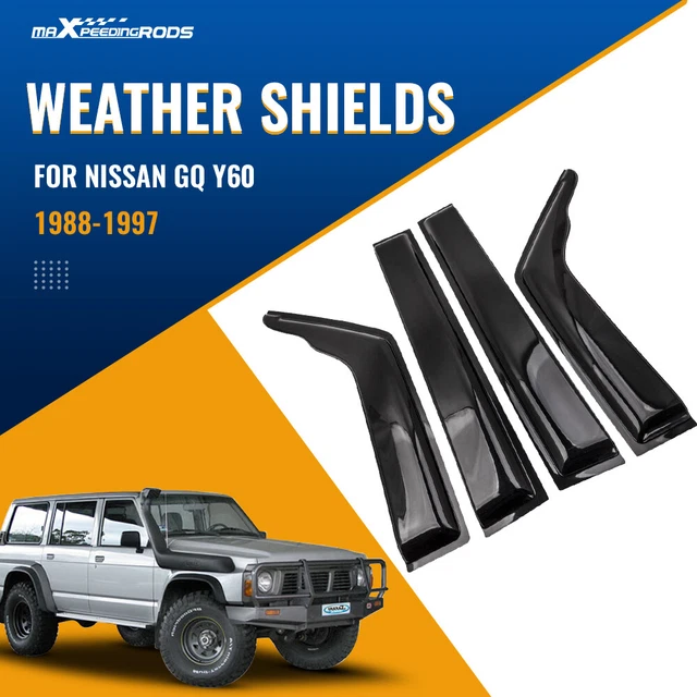 WEATHER SHIELDS WIND Deflector For Nissan Patrol Gq Y60 198896 Td42