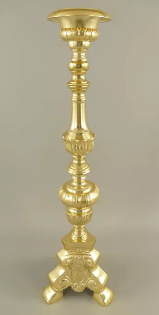 Kirchenleuchter Gold 68,5 cm Antik Barock Alu XL Kerzenleuchter Kerzenständer