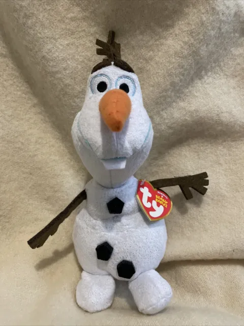 TY Beanie Baby FROZEN OLAF Snowman Beanies Babies Beanie Tags Plush Disney