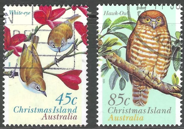 Christmas Island - 1996 Land Birds - Complete Set of 2 UNH