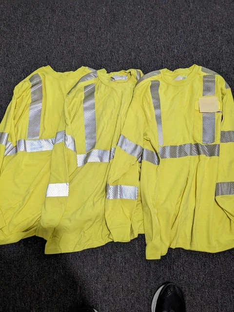 New Reed FR long sleeve yellow reflective shirt (sold individually)  3 XL