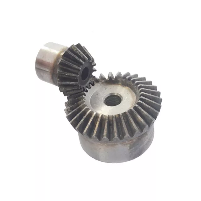 1 Pair 1.5 Modulus 1:2 Pairing Bevel Gears Combination 90° 16T + 32T C45 Steel