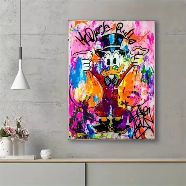 Wandbild Mickey Mouse ,Pop Art Kunst Luxus Acrylglas Leinwand Poster Bilder F802