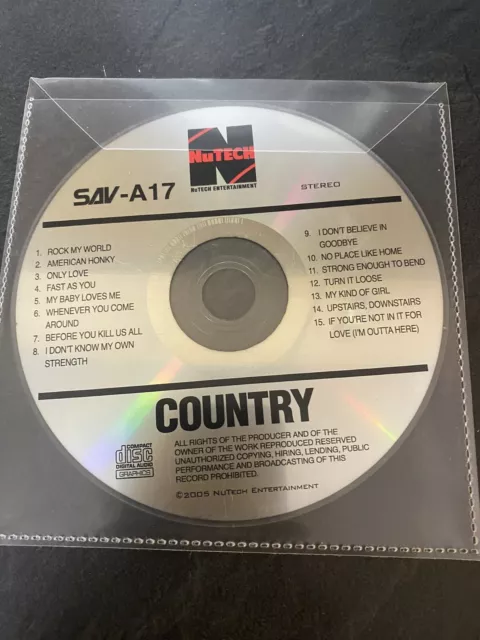 SAVA17 NuTech Karaoke Disc CD+G