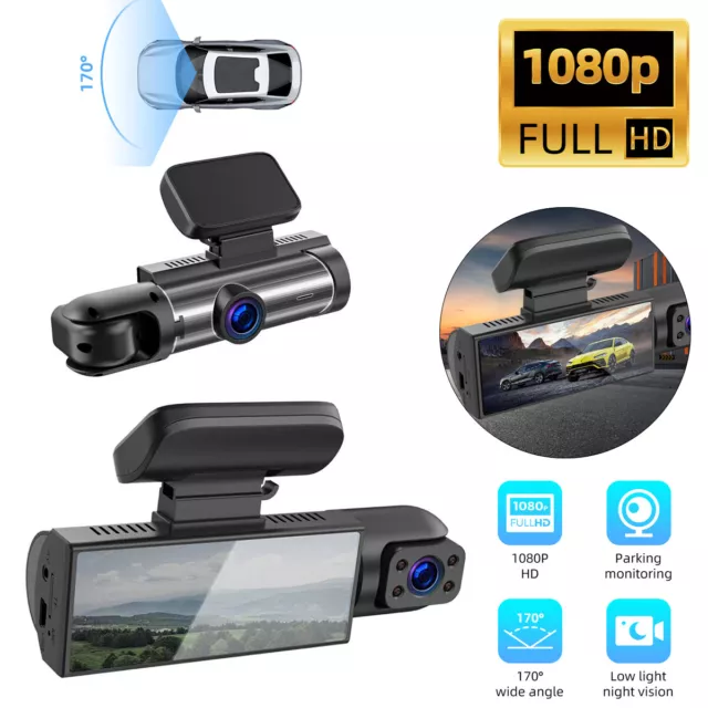 1080P Car Auto KFZ DVR Kamera Video Recorder Dash Cam G-Sensor Camera Dual Lens