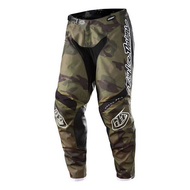 TROY LEE DESIGNS GP Braces Motocross Pants Camo Army Green Enduro Crosspants Quad