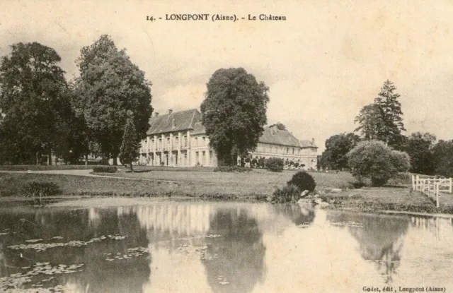 K04 / Dept 02 Cpa Longpont Le Chateau 1910 Voyagee Voir Dos