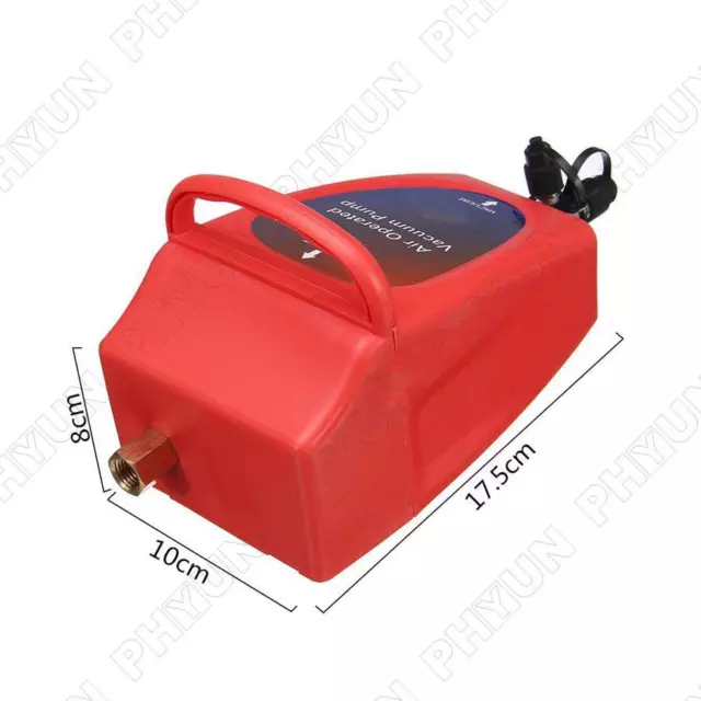 4.2CFM Pneumatic AC Air Conditioning Cooling System Car Air Operated Vacuum Pump 3