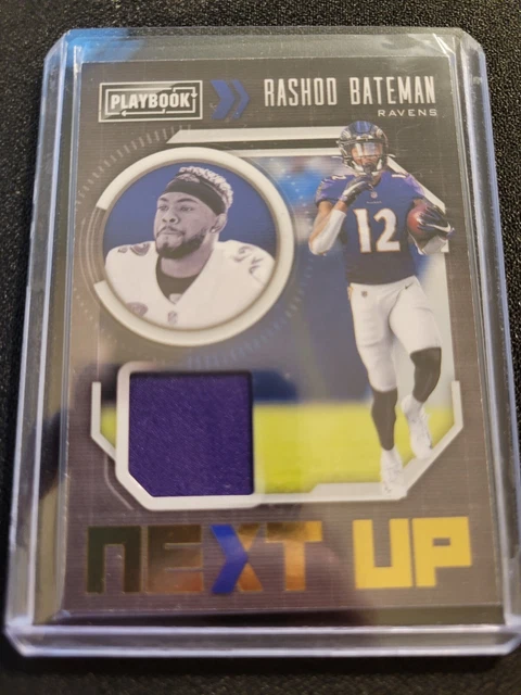 2021 Panini Playbook RASHOD BATEMAN Patch Next Up Insert Ravens #NXT-RBA