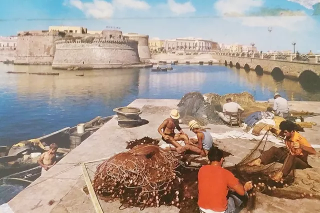 Cartolina - Gallipoli ( Lecce ) - Castello - Ponte - 1973