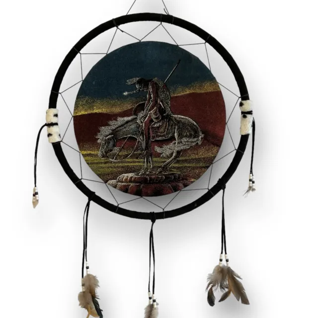 Native American Dream Catcher Warrior Wall Hanging