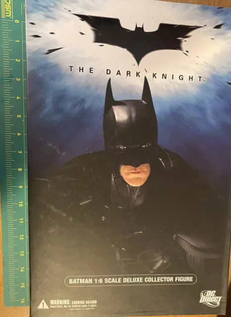 DC Direct Deluxe Batman 1:6 Scale The Dark Knight Movie Collector Figure MIB