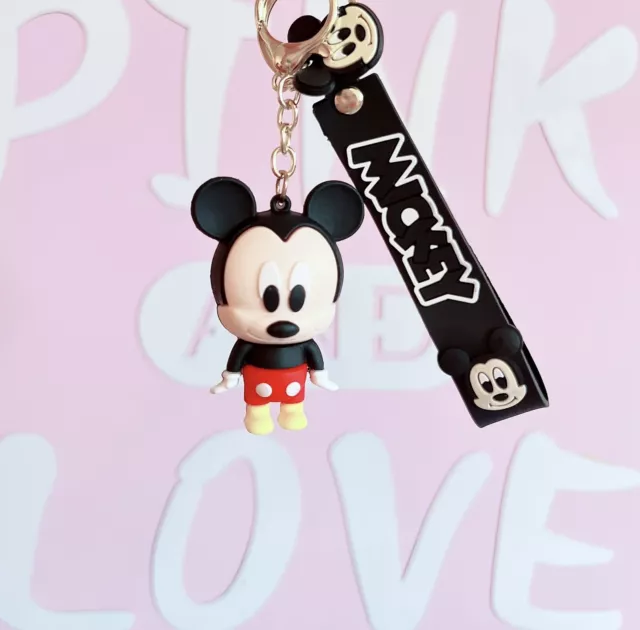 Mickey Mouse Mickey & Minnie Mouse Disney Keychain Keyring Pendant