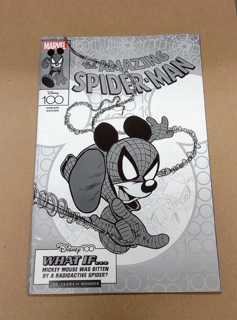 Amazing Spider-Man #35 1:100 Sciarrone Disney B&W ASM 300 Variant Marvel 2023