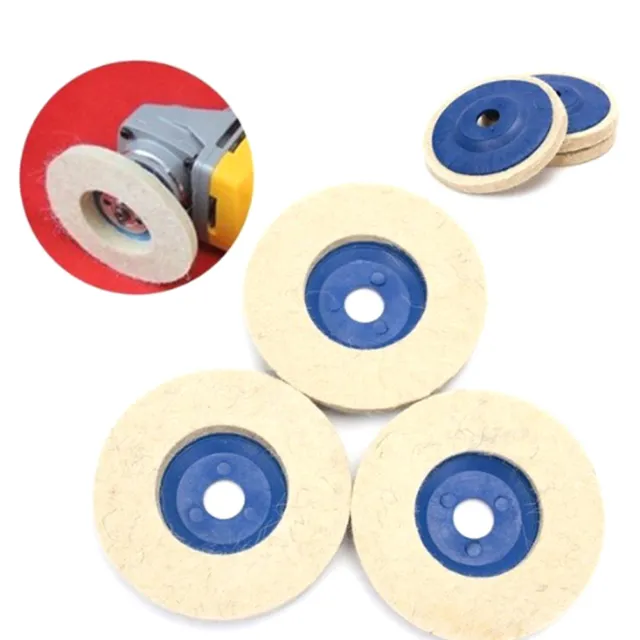 100mm wool polishing wheel buffing pads angle grinder wheel felt polishing _xi