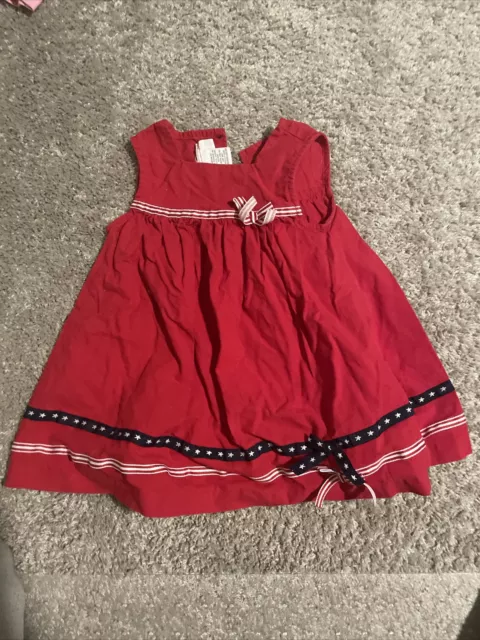 Bonnie Jean Baby Girls Size 2T Red Sleeveless Dress