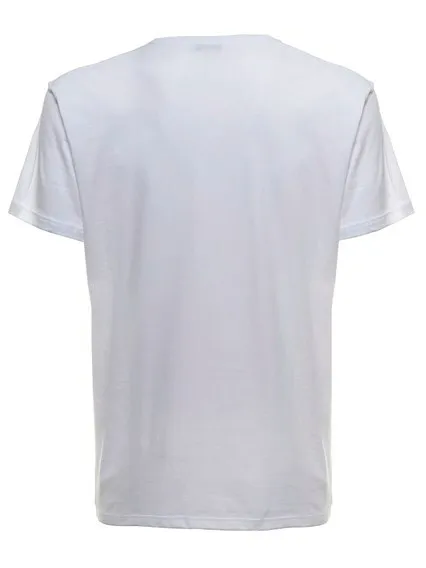 ✅ Alexander mcqueen T-Shirt TG. S-M-L-XL-XXL tshirt Bianco Logo Teschio 3