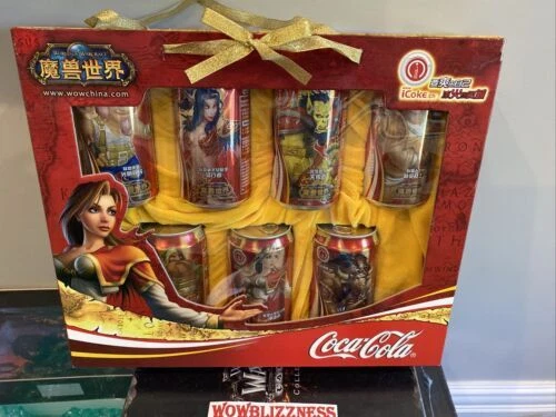 Blizzard Employee Gift China Coca-Cola iCoke World of Warcraft Collector Set