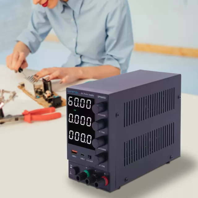 DC Power Supply Variable Adjustable Switching Regulated 4 Digits DC Bench 60V 5A