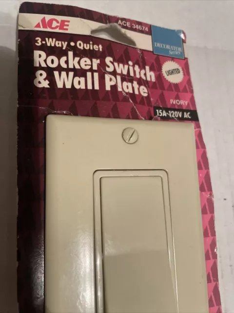 Placa de pared Leviton 80414-W blanca de 1 pandilla para decorador/rocker (1 paquete) NUEVA 2