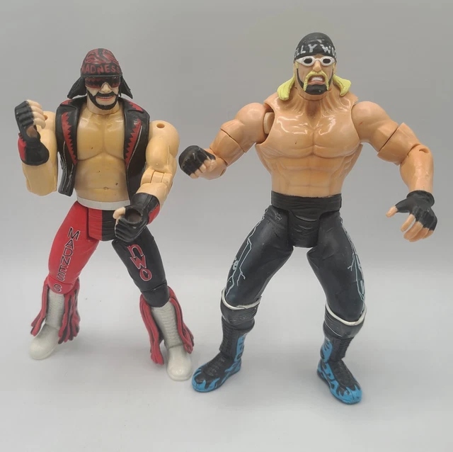 HOLLYWOOD HULK HOGAN NWO 1999 WCW Smash n Slam Action Figure with