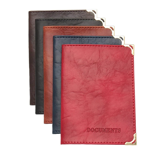 Premium In Vera Pelle Slim Zipper Business Carta Di Credito Del