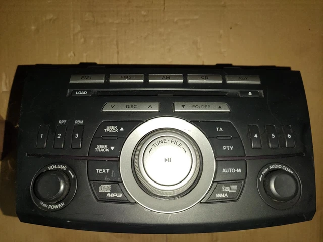 MAZDA 3 MK2 Bl 2009 - 2014 Radio/CD/Stéréo Tête Unité 60637 BDA666ARX - N° Code
