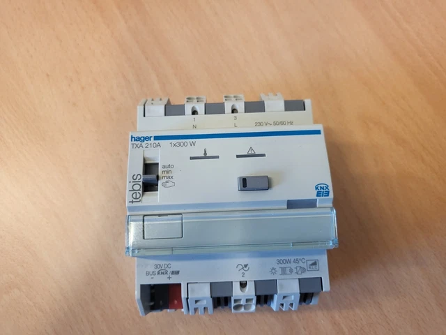 Module KNX/EIB Hager TX302 - 2 Entrées à Encastrer - Pour Domotique TEBIS - Occasion (sans Connecteurs Bus)