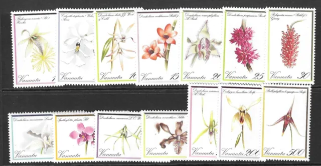 Vanuatu Sg331/44 1982 Orchids  Mnh