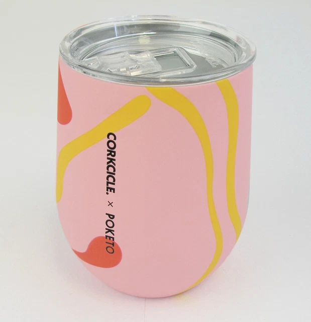 Stemless Insulated Tumbler 12 oz Stainless Steel 9 Hrs Cold 3 Hrs Hot Pink Party