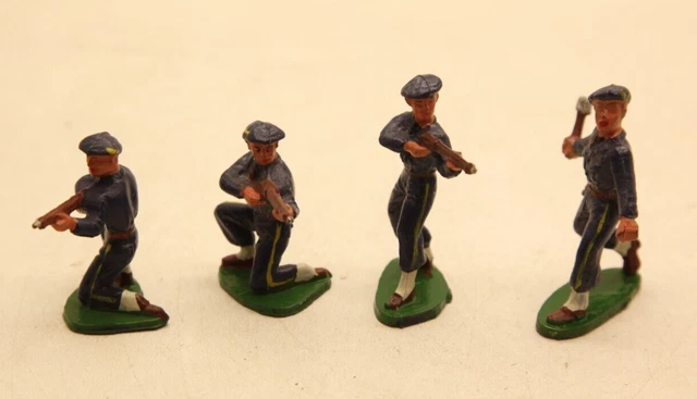 Petits Soldats Starlux Marins Français – Lot De 24 Figurines + 3 Cassés, échelle 1:50, 35mm