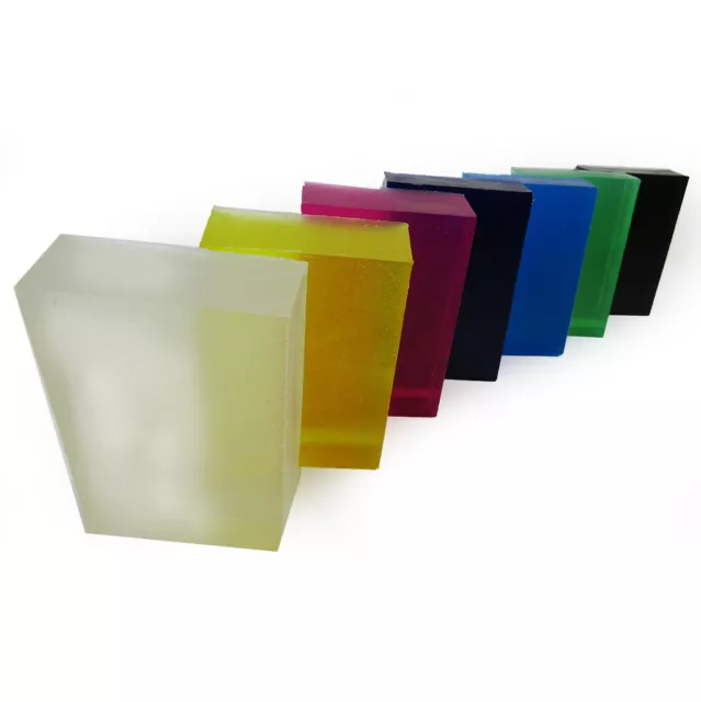 Clear SOAP BASE Melt & Pour Colours Bars See Through Scented Unscented UK STOCK