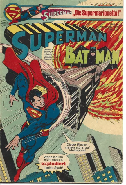 Superman Nr. 24 vom 14. Nov. 1979 / Ehapa / Akzeptabel - Lesestoff