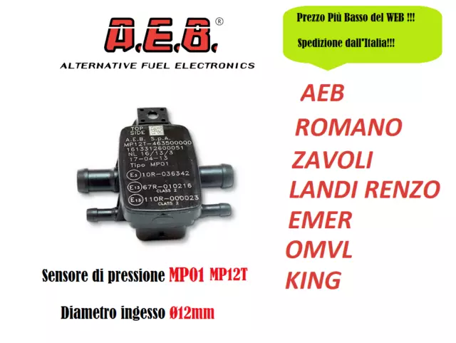 AEB MP12T MP01 Gas Sensore di Pressione / MAP SENSOR Per MP48