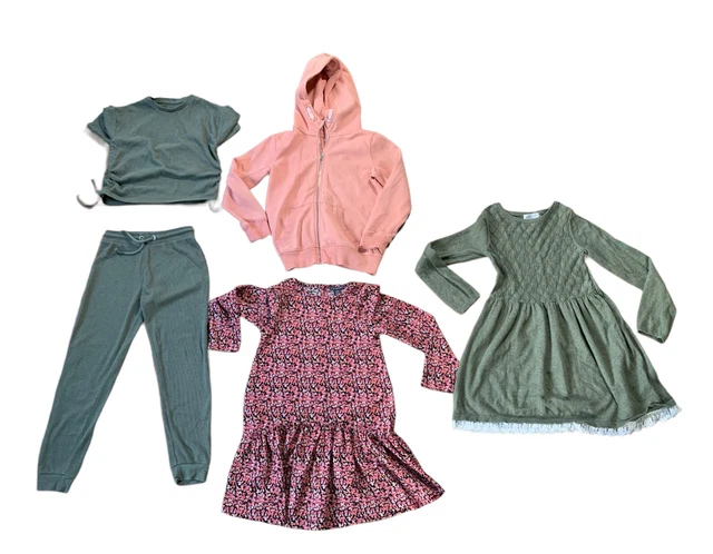 Job Lot Girls Clothes Bundle Tops Hoodies Dresses  Age 7 - 8 H&M Next Primark