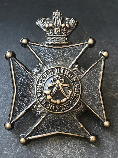 KINGS ROYAL RIFLE Corps Victorian British Army Cap Badge £48.00 ...