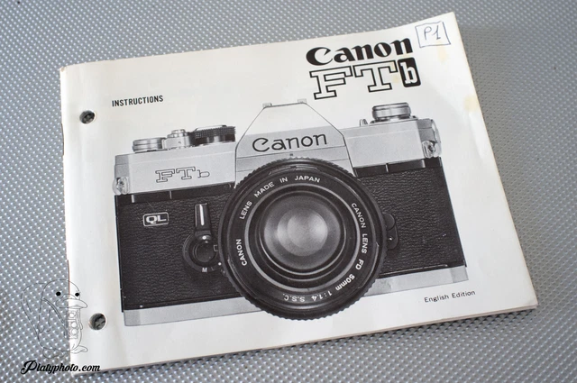 CANON FTb MODE D'EMPLOI NOTICE MANUAL ENGLISH