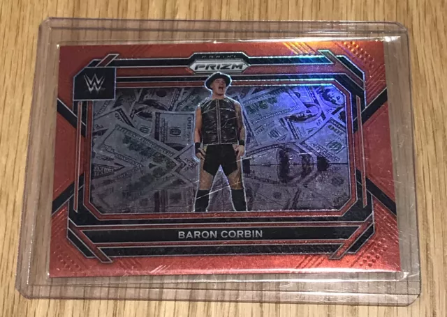 BARON CORBIN #244/299 Red Prizm 2023 Panini Prizm WWE #196 NXT