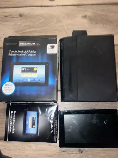 Nextbook Next7P12 8GB, Wi-Fi, 7in Black With Box And Case NO CHARGER UNTESTED